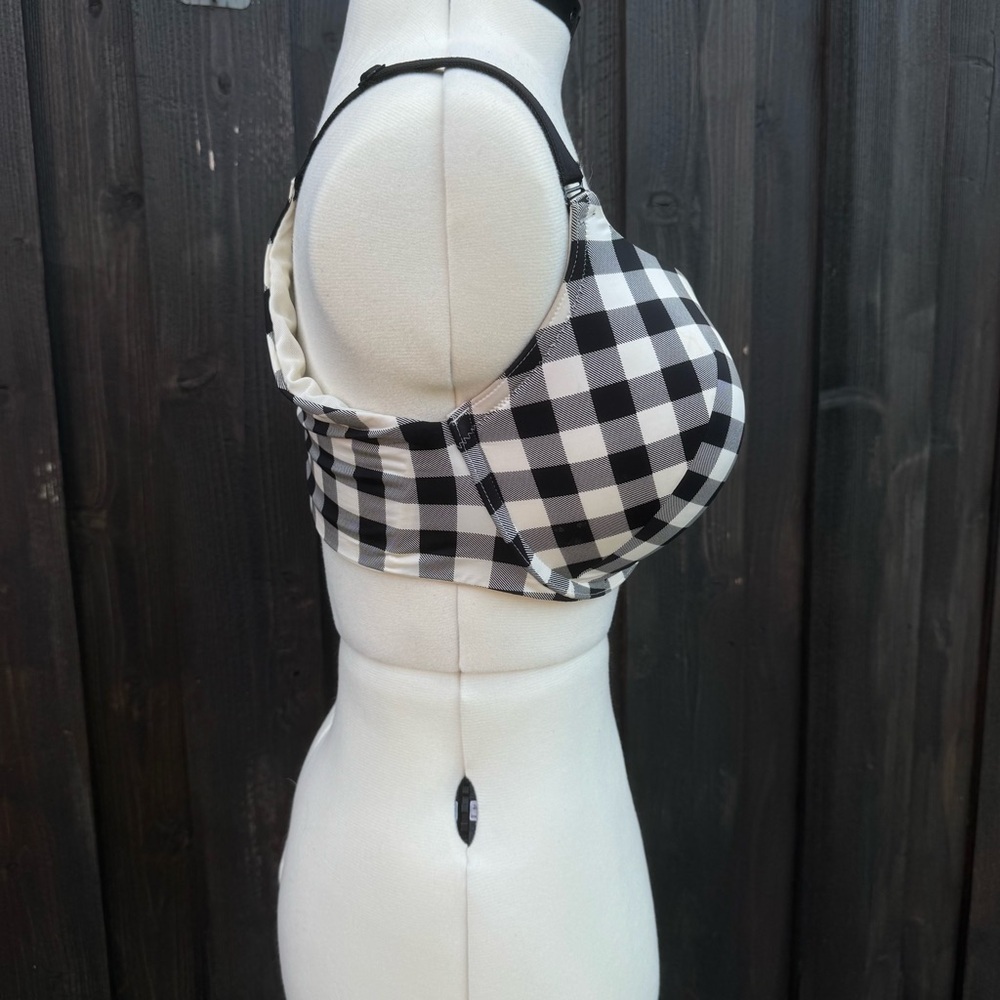 Torrid Curve Black and White Push-Up Bra with Underwire Support - Picture 6 of 12